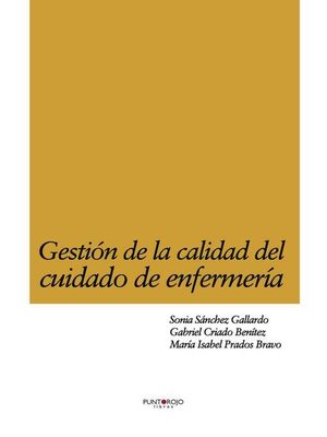 cover image of Gestión de la calidad del cuidado de enfermería